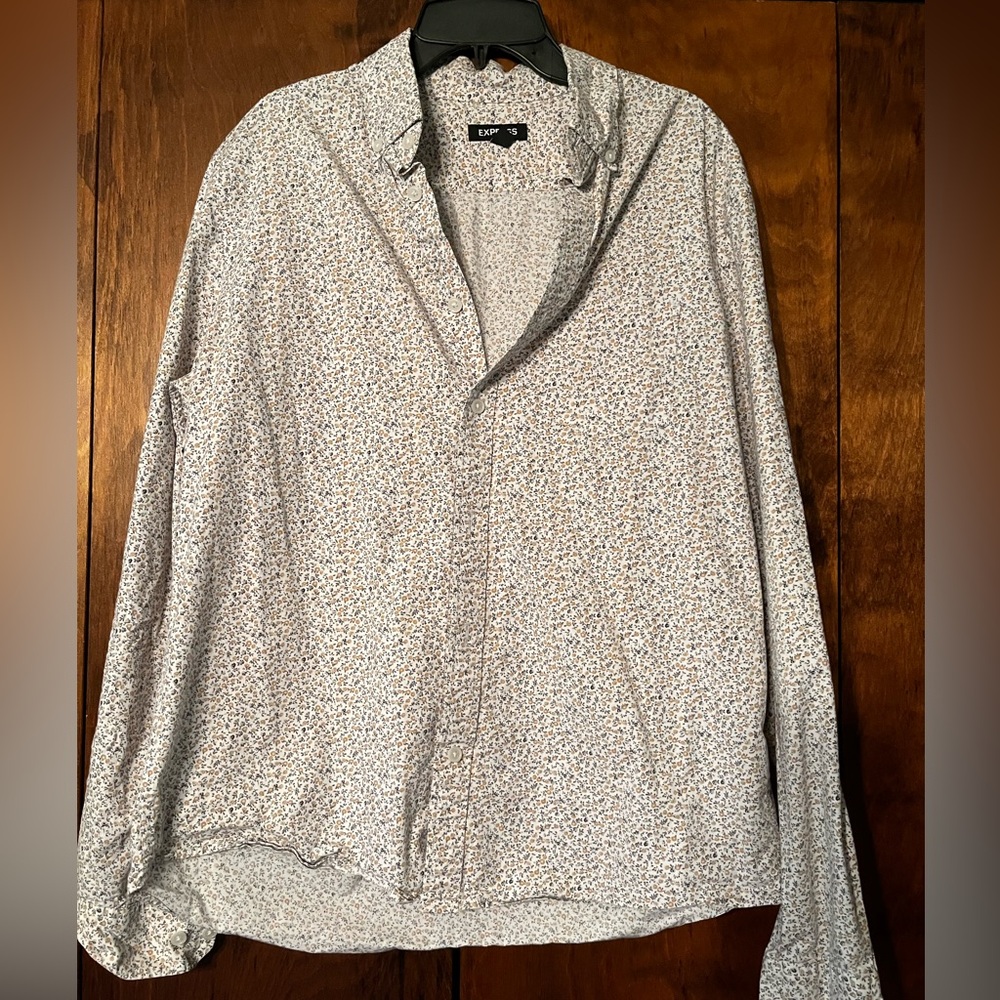 Express Men's Patterned Shirt